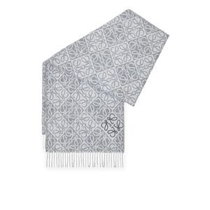 Loewe Women Anagram Wool And Cashmere Scarf